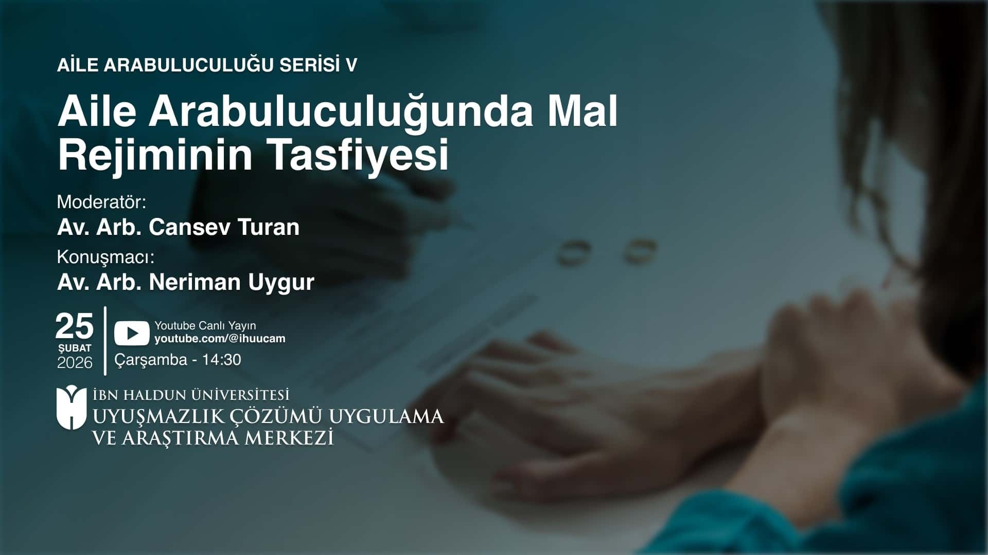 Family Mediation Series V - Dissolution of Marital Property Regimes in Family Mediation